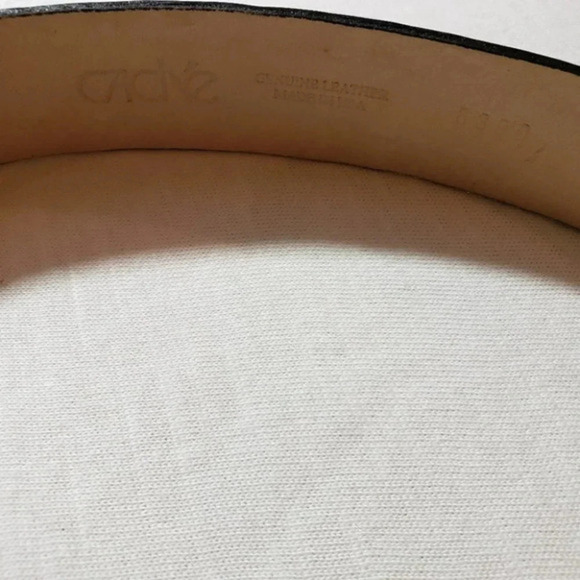 Cach'e S‎ black leather rhinestones & studded belt - Picture 4 of 8